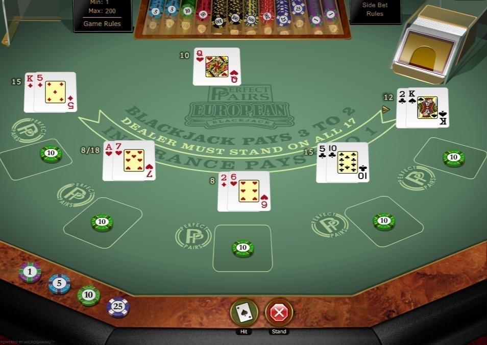 Блэкджек Совершенные пары
